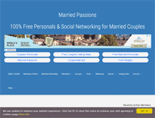 Tablet Screenshot of marriedpassions.com